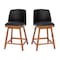 Flash Furniture 24" Black LeatherSoft Wooden Counter Stools, PK 2 CH-192162X000PU-24-BK-GG - alternate 10